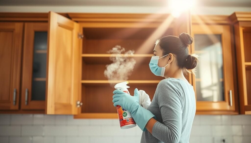 How to Clean Smoke off Kitchen Cabinets