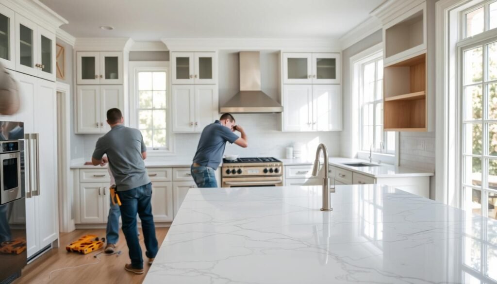 can you replace cabinets without damaging countertops?