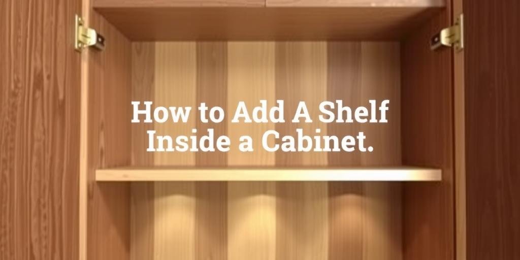 How to Add a Shelf Inside a Cabinet: A Step-by-Step Guide