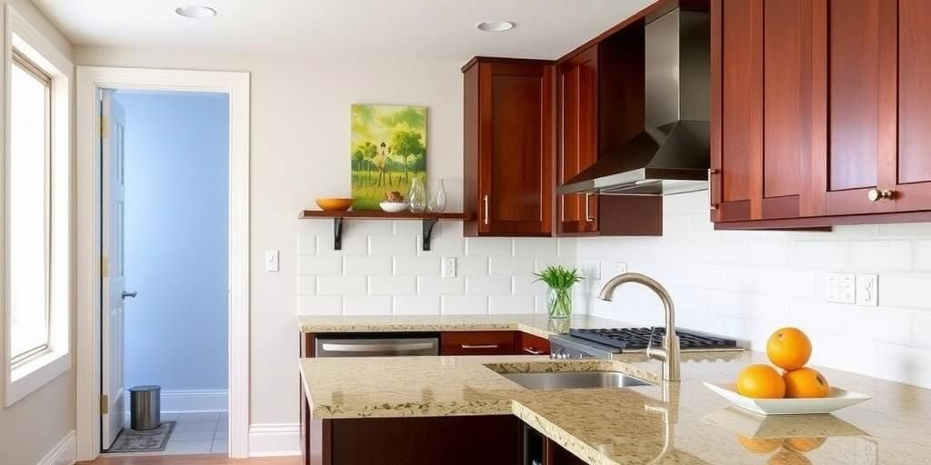 Top Tile Colors for Cherry Cabinets