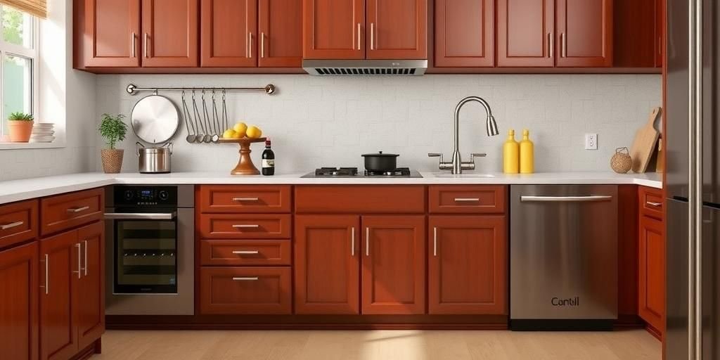 Why Tile Color Matters with Cherry Cabinets