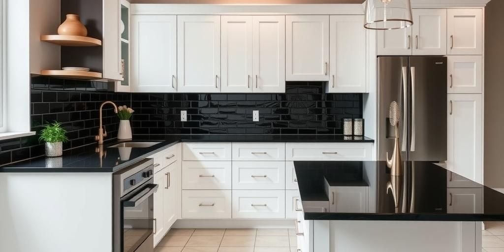 Are White Cabinets with Black Countertops Still in Style for 2025 Kitchens?