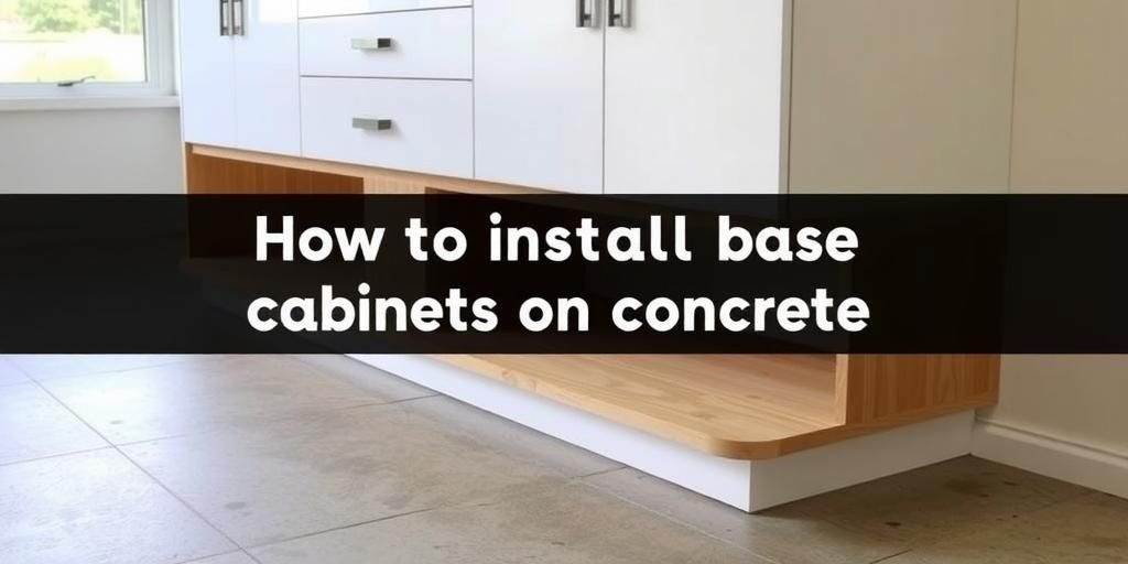 Conquer Concrete: Install Base Cabinets Like a Pro in 2025