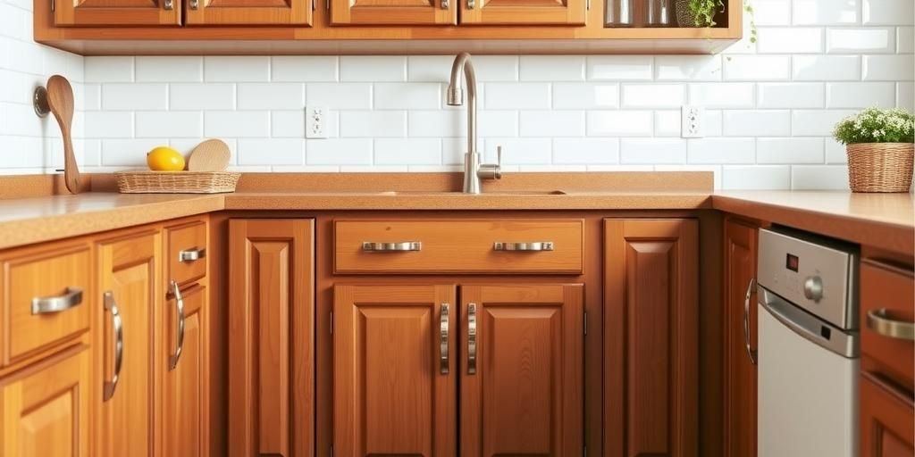 How to Clean Sticky Wood Cabinets in Minutes