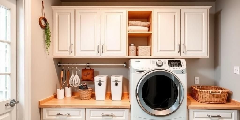 How to Hang Cabinets in Your Laundry Room Like a Pro